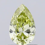 fancy greenish yellow colour diamond pear cut yellow lab grown diamond loose gemstone.