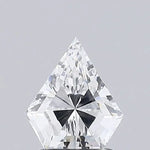 1.18 Ct white shield cut lab grown diamond with modern shape and brilliant sparkle