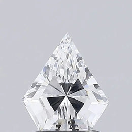 1.18 Ct white shield cut lab grown diamond with modern shape and brilliant sparkle
