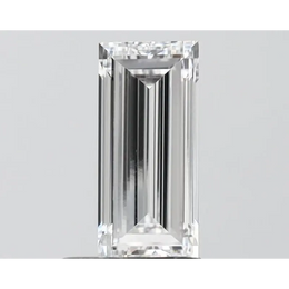 Baguette cut 1.06 Ct white lab grown diamond with clean lines and elegant brilliance