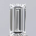 White Baguette cut 1.12 Ct lab grown diamond with sleek angles and bright shine