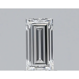 1.25 Ct white Baguette lab grown diamond with geometric design and luxury appeal