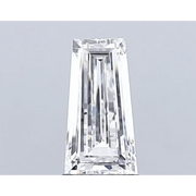 2.06 Ct Tapered Baguette Cut white lab grown diamond with sharp facets and radiant shine