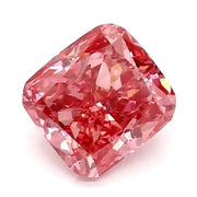 1.01 Ct vivid pink cushion cut lab grown diamond with soft curves, elegant loose stone for engagement and fine jewelry