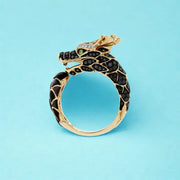 0.15 ct lab created gemstone dragon ring for men featuring detailed dragon design and bold statement jewelry style