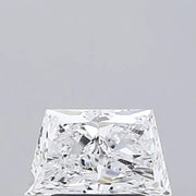 Lab grown 1.23 Ct white Trapezoid diamond with refined sparkle and elegant curve