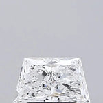 Lab grown 1.23 Ct white Trapezoid diamond with refined sparkle and elegant curve