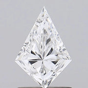 1.01 Ct white kite cut lab grown diamond with brilliant sparkle and modern shape