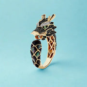 0.15 ct lab created gemstone dragon ring for men featuring detailed dragon design and bold statement jewelry style