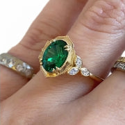 White gold diamond ring with premium sparkling engagement design