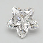 1.00 Ct Star cut white lab grown diamond for engagement ring design