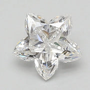 1.00 Ct Star cut white lab grown diamond for engagement ring design