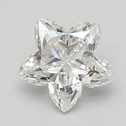 1.00 Ct Star cut white lab grown diamond for engagement ring design