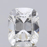 Cushion cut white lab grown diamond 2.01 Ct with unique geometric design