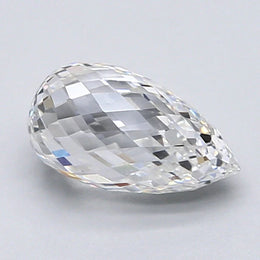 2.31 Ct white Pear cut diamond lab grown with clean lines and sparkle