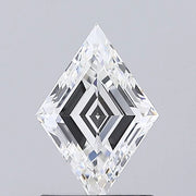 1.07 Ct  Lozenge cut white lab grown diamond for ring or pendant