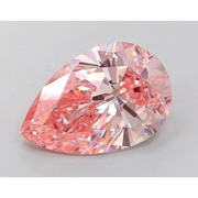 1.12 Ct Fancy Intense Pink paer cut lab grown diamond with modern elegant look