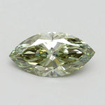 1.50 Ct fancy intense green marquise cut lab grown diamond with vivid color