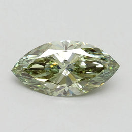1.50 Ct fancy intense green marquise cut lab grown diamond with vivid color