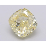 3.03 Ct fancy yellow Cushion lab grown diamond for custom ring