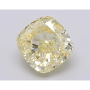 3.03 Ct fancy yellow Cushion lab grown diamond for custom ring