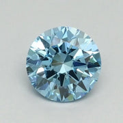 0.70 Ct fancy Vivid Blue Round lab grown diamond with vivid shine