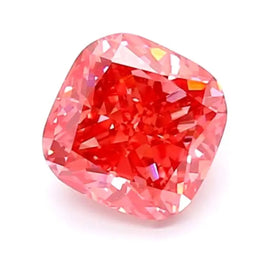 0.96 carat deep pink cushion cut lab grown diamond loose stone for custom engagement ring high quality fancy pink diamond