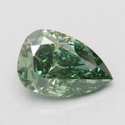 1.04 Ct Fancy Vivid Green Pear Cut Lab Grown Diamond Pure Brilliance Fine Luxury Diamond