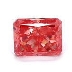 1.15 Ct vivid pink radiant cut lab grown diamond with vibrant color, brilliant loose stone for custom jewelry