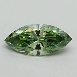 0.50 Ct marquise Green lab grown diamond with bright gentle brilliance