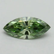 0.50 Ct marquise Green lab grown diamond with bright gentle brilliance