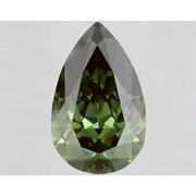 10.10 Ct fancy deep green pear cut lab grown diamond with rich color brilliance and elegant luxury appeal
