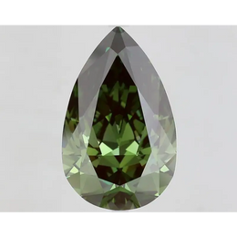 10.10 Ct fancy deep green pear cut lab grown diamond with rich color brilliance and elegant luxury appeal
