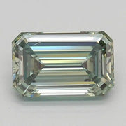 fancy Intense green 0.94 Ct Emerald cut lab grown diamond with smooth brilliance and refined luxury look