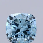 2.00 Ct Cushion shaped Vivid Blue lab grown diamond with brilliant sparkle and timeless luxury appeal
