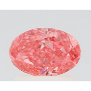 0.77 Ct fancy Vivid Pink Oval shape lab grown diamond with radiant shine and luxury feel