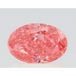 0.77 Ct fancy Vivid Pink Oval shape lab grown diamond with radiant shine and luxury feel