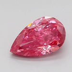 1.03 Ct fancy Vivid Pink pear cut lab created diamond with eye catching sparkle and shine