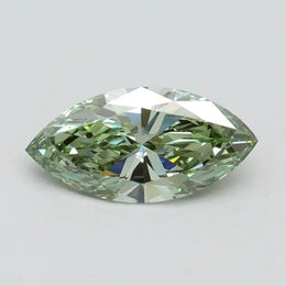 1.00 Ct Vivid green Marquise cut lab grown diamond with vivid color brilliance and elegant modern luxury