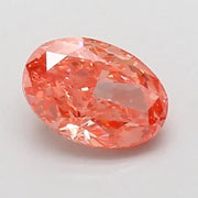 1.00 Ct Oval cut fancy Vivid Pink lab grown diamond with refined sparkle and bold luxury presence