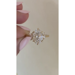 Dainty engagement rings with delicate diamond elegance and sparkle