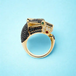 Natural diamond ring for men featuring a bold and elegant design with a sparkling real diamond, perfect for luxury and everyday wear