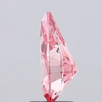 vivid pink colour diamond pear cut fancy vivid pink lab grown natural diamond si2