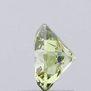 fancy light greenish yellow colour diamond round brilliant fancy light greenish yellow lab grown diamond