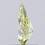 fancy greenish yellow colour diamond pear cut yellow lab grown diamond loose gemstone.