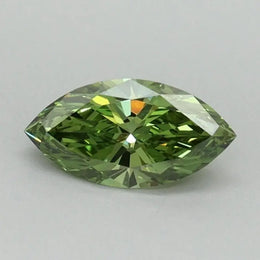 0.50 Ct Marquise Cut Fancy Vivid Green Lab Grown Diamond Elegant Premium Fine Jewelry Sparkle