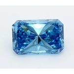 3.00 Ct Radiant Cut Fancy Vivid Blue Lab Grown Diamond Elite Collector Rare Luxury Sparkle
