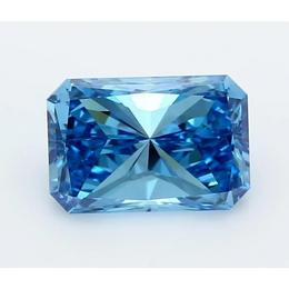 3.00 Ct Radiant Cut Fancy Vivid Blue Lab Grown Diamond Elite Collector Rare Luxury Sparkle