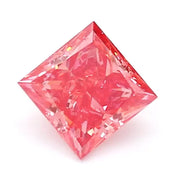 1.16 Ct vivid pink princess cut lab grown diamond with square shape, vibrant loose stone for modern engagement jewelry