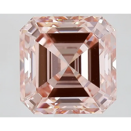3.03 Ct Fancy Intense Pink Asscher Cut Lab Grown Diamond High-End Luxury Investment Sparkle